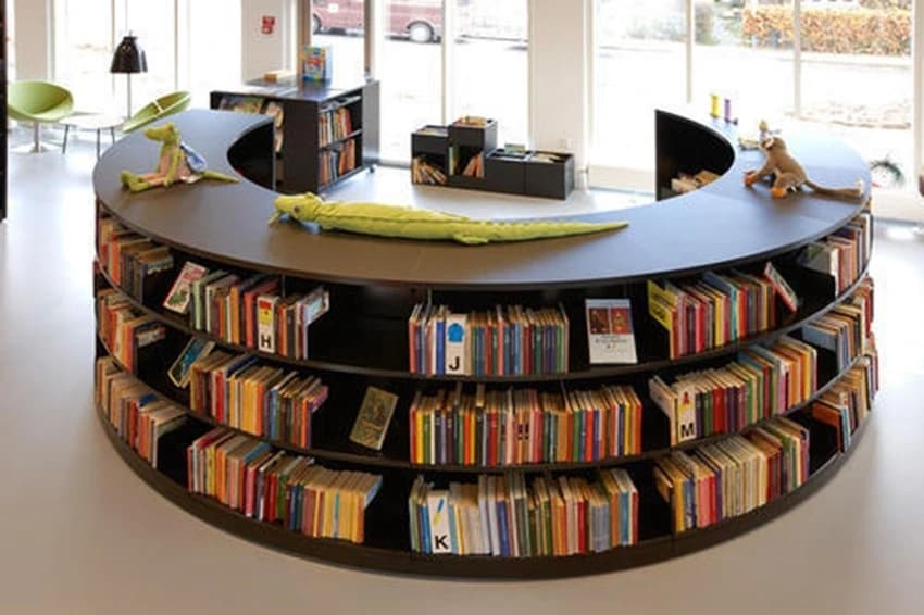 Wooden Used Library Furniture