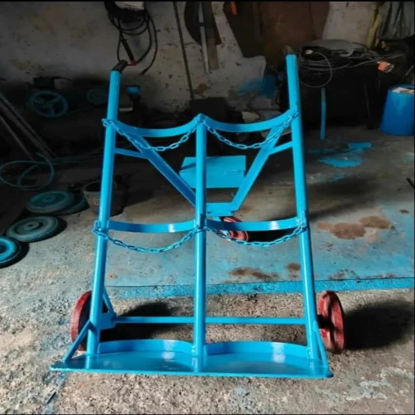 Sortech Iron Oxygen Cylinder Trolley