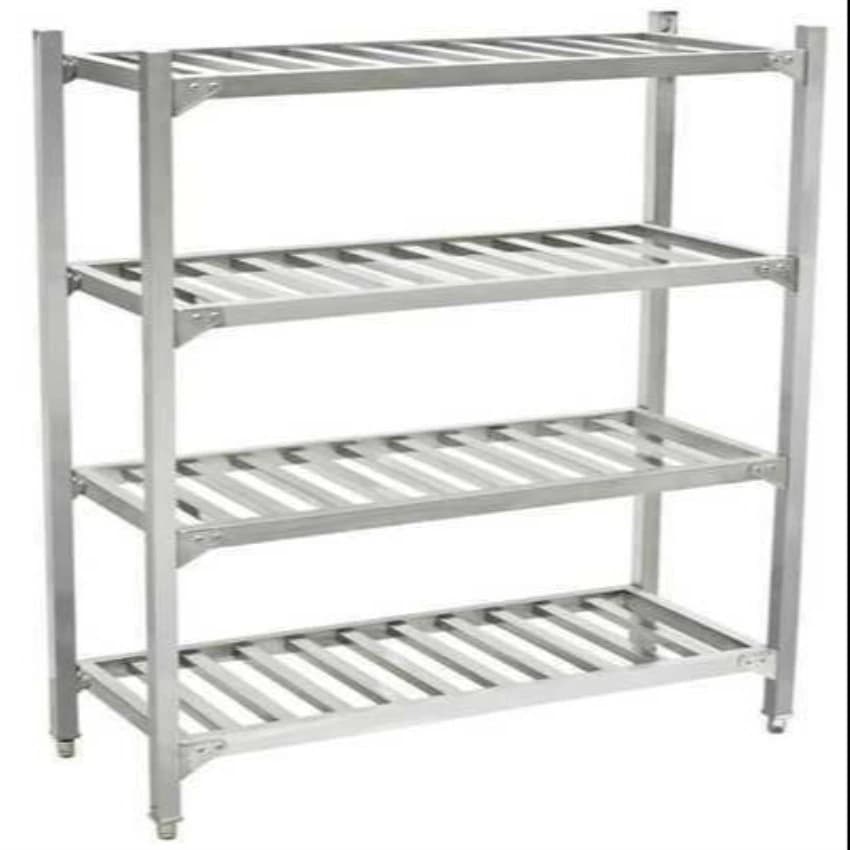 Stainless Steel Silver SS Pot Rack, For Hotel