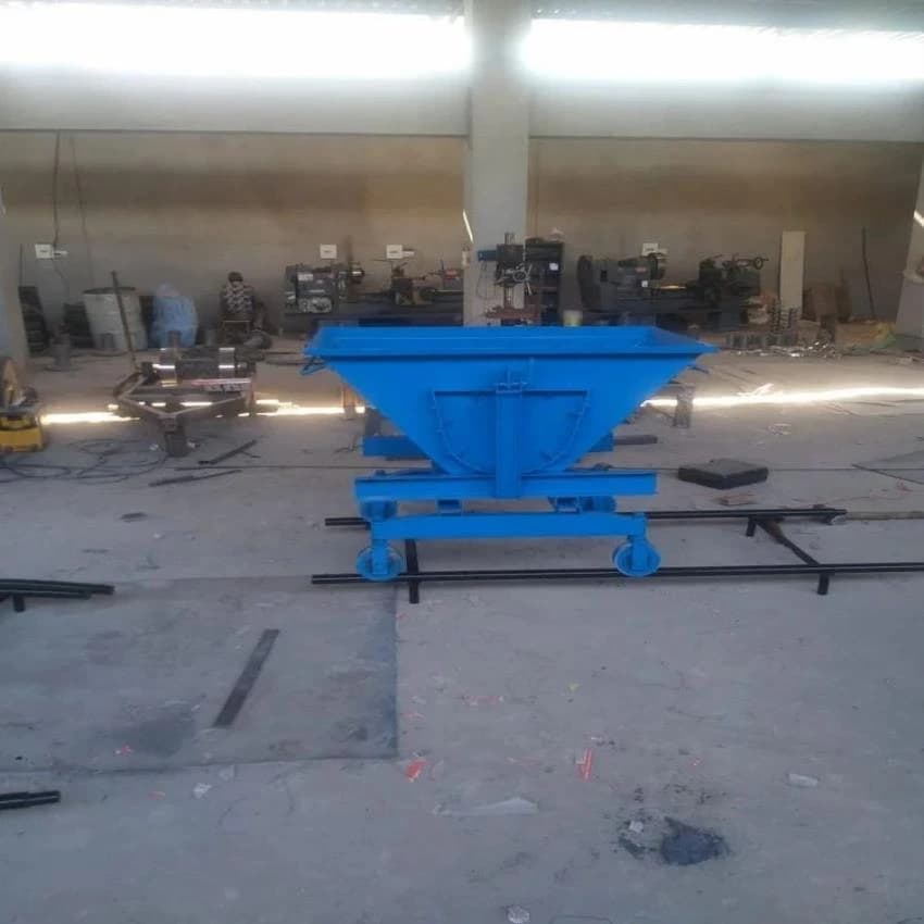 Mild Steel Slab Trolley With Rails, For Material Handling