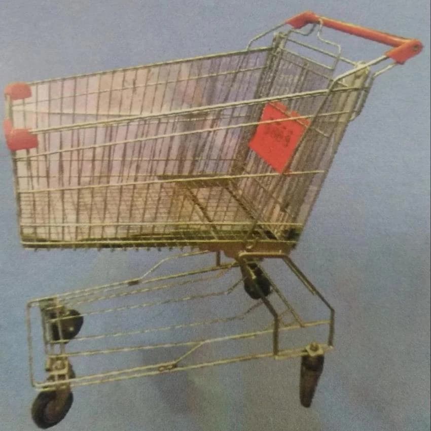 Mild Steel Shopping Trolley, Load Capacity: 60 Ltr