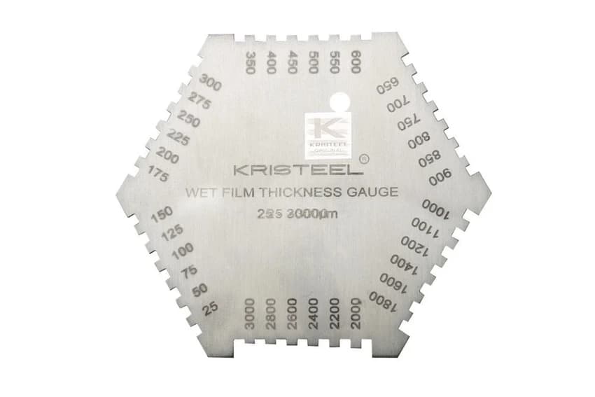 Kristeel wet film thickness gauge - hexagonal