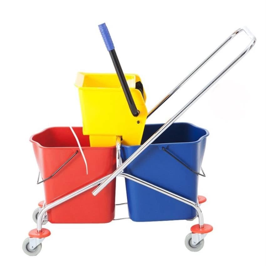 PROKLEEN SS Frame Mopping Trolley, Bucket Capacity: 30-45 L