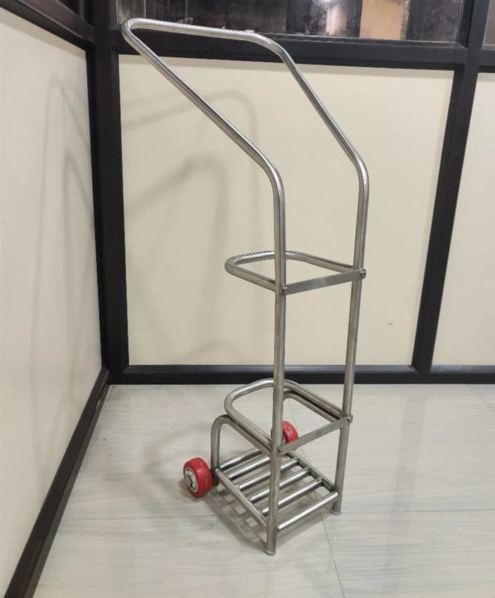 Stainless Steel Cylinder Trolley