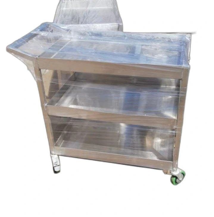 P.K. Equipments Stainless Steel Service Trolly, For Hotel