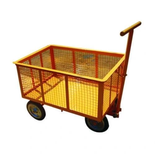 Mild Steel MATERIAL FEEDING TROLLEY, For Industrial