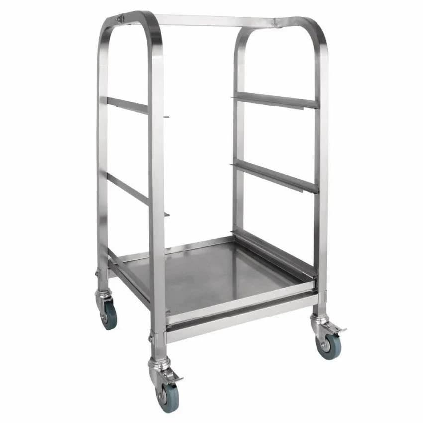 Stainless Steel Three Tier Glass Trolley