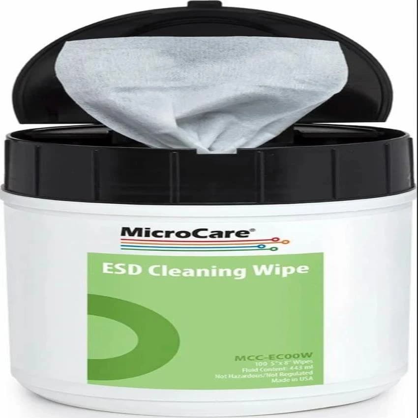 Microcare - MCC-ECOOW - Presaturated ESD Wipes, For Hospital, Size: 8 X 5 Inch