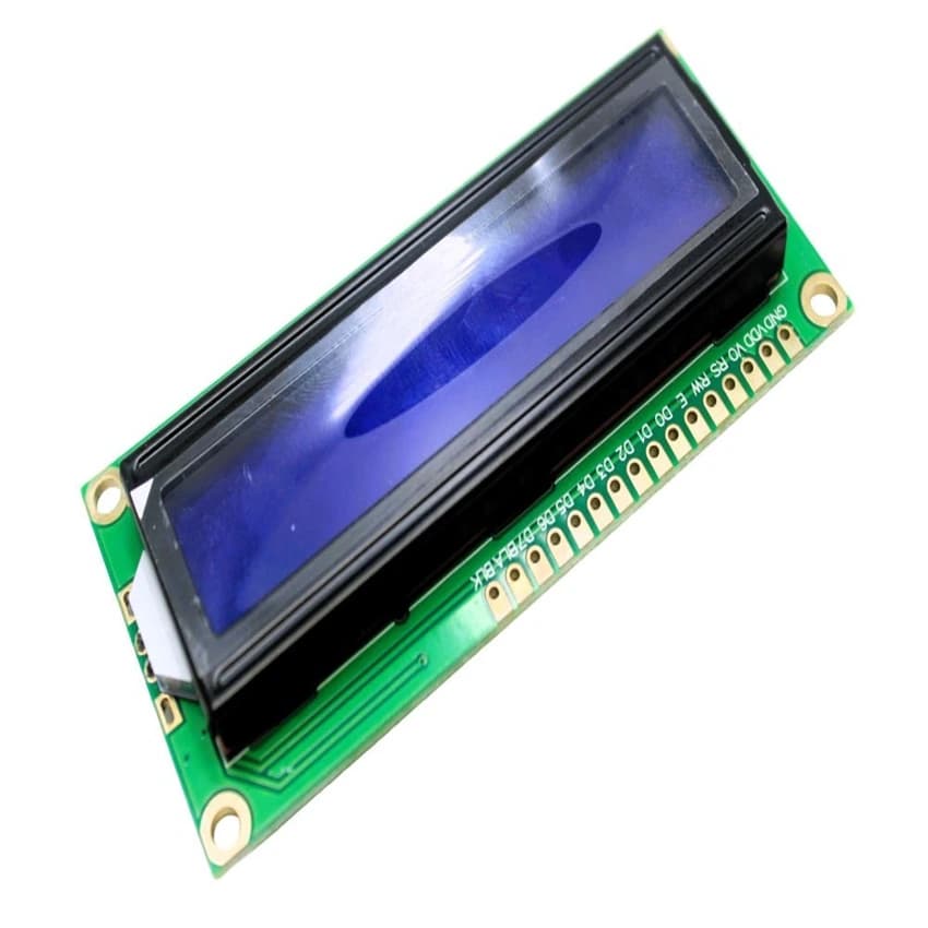16 X 2 Parallel LCD Display with Blue Backlight