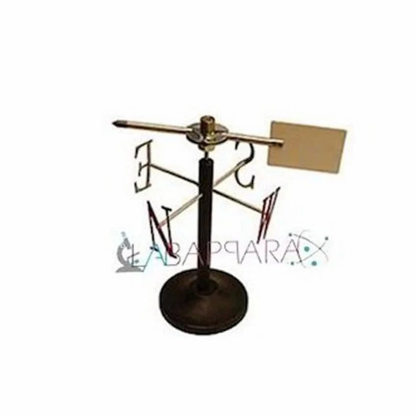 Metal and PP Labappara Wind Vane Cock Physics Lab Equipment, Packaging Type: Box