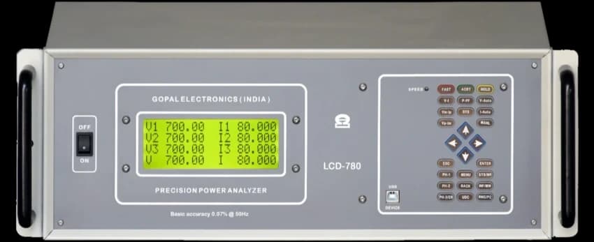 Three Phase Power Analyzer (3 Phase, 80A Direct without CT, 700V)