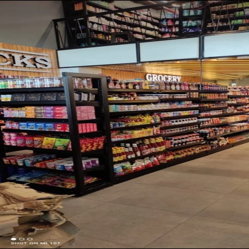 Free Standing Unit Mild Steel Mini Mart Display Racks