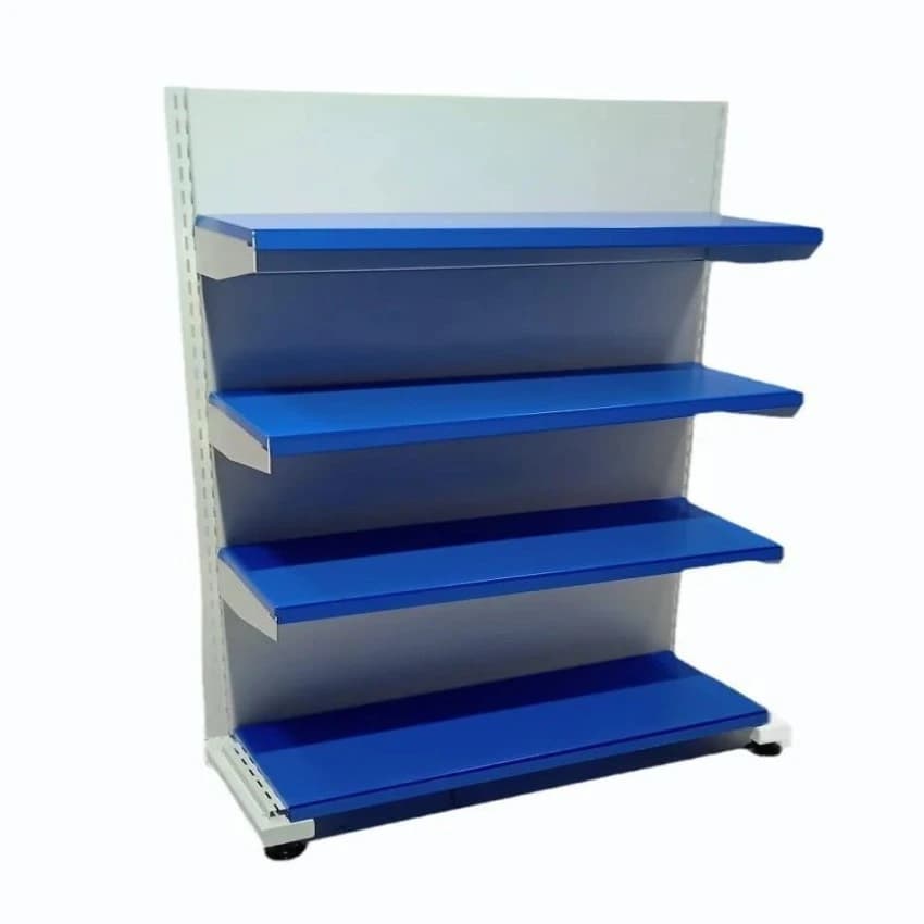 Stainless Steel Metal Book Rack, 4 Shelves