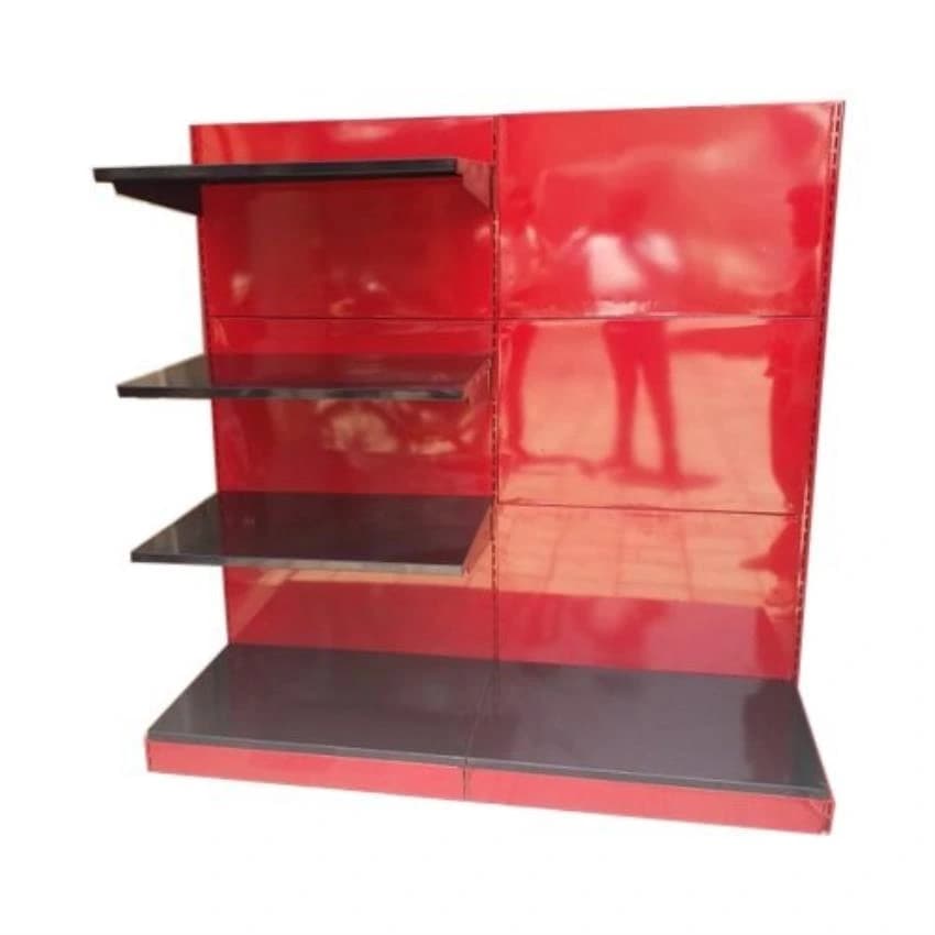 Red Mild Steel Powder Coated Display Rack