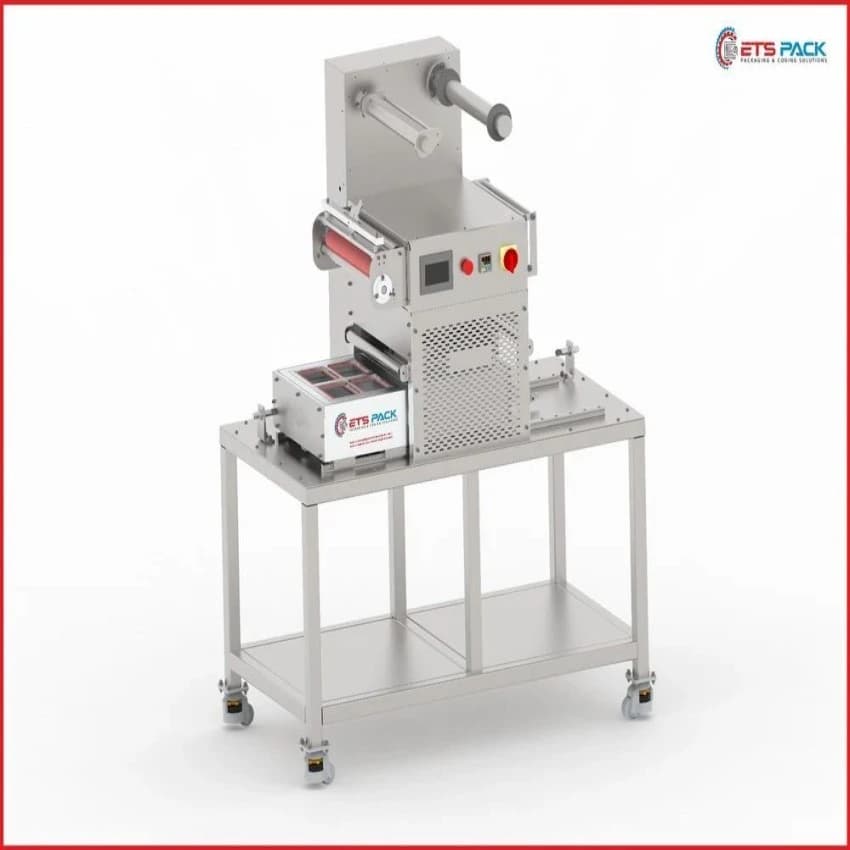 Polyethylene Automatic Tray Sealing Machine, Capacity: 1000 Trays/hr