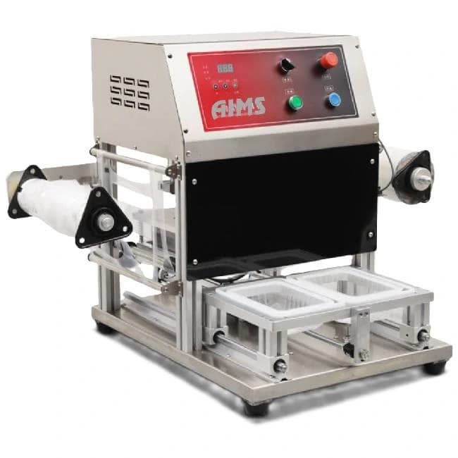 Table Top MAP Multiple Gas Purging Fully Automatic Rectangle Tray Sealing Machine Model AMS-260TM (140x190 mm x 2)