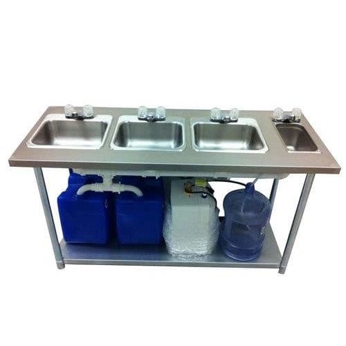 Stainless Steel Four Sink Unit