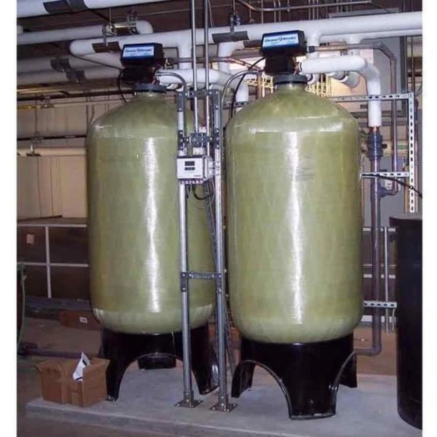 Semi-Automatic Blue Industrial Water Softener Plant, Auto