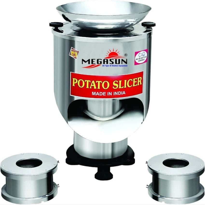Automatic Stainless Steel Potato Slicer Machine, 1 HP