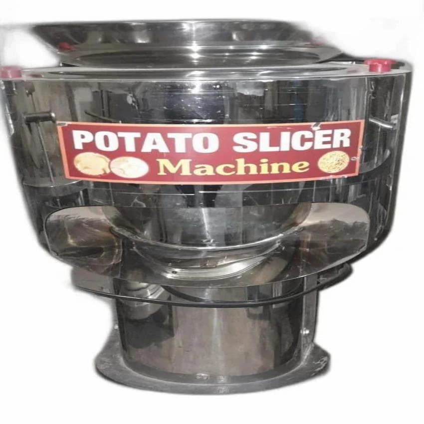 Stainless Steel Potato Chips Slicer Machine, 1 HP, 150 kg/hr
