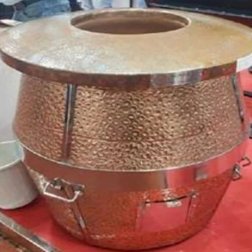 Copper coal tandoor