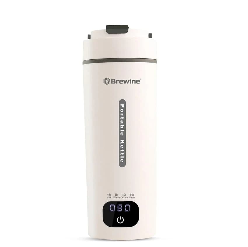 Brewine Portable Kettle 400 ml White Multi-Temp-Setting