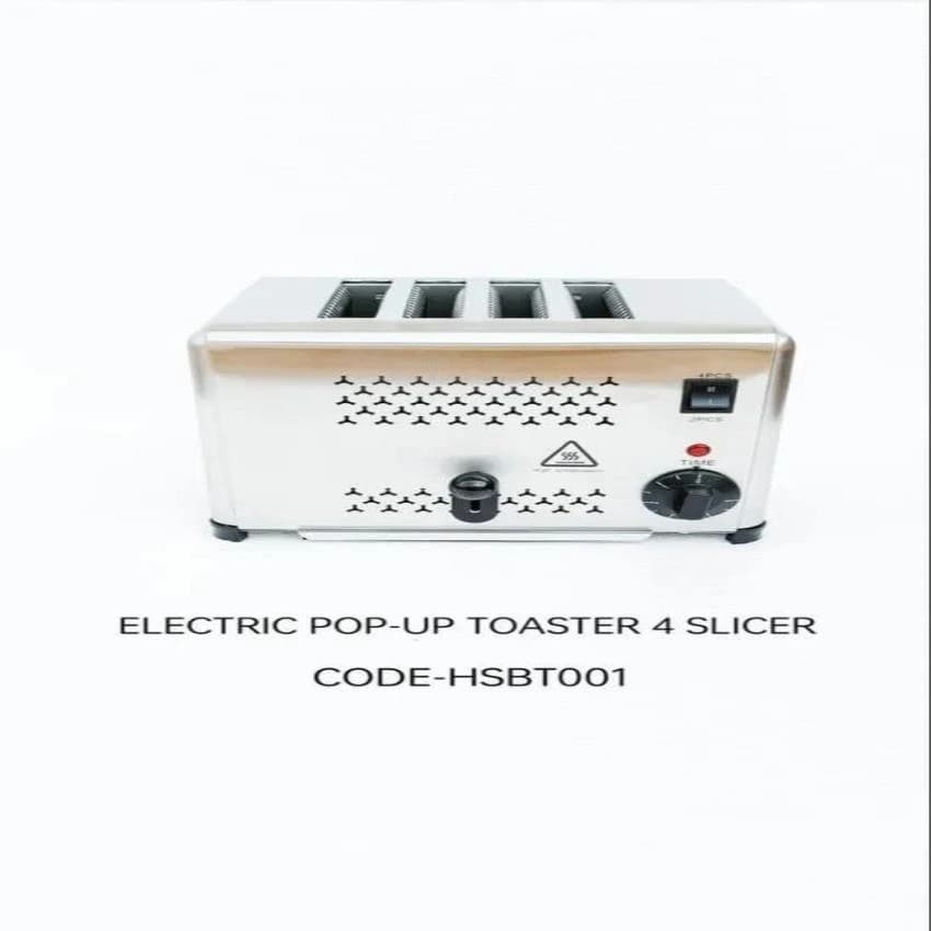 Toasting Stainless Steel Pop Up Toaster, Number Of Slices: 2