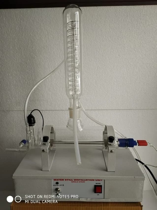Glass Single Water Distillation Unit