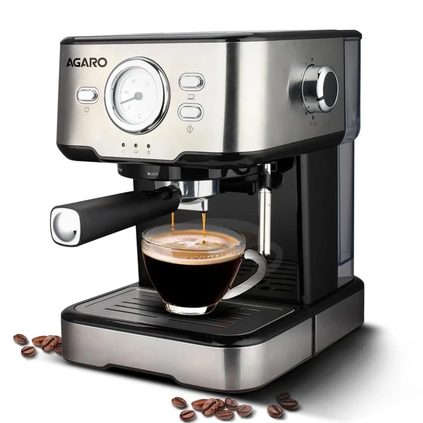 AGARO Imperial Espresso Coffee Maker, Coffee Machine, 15 Bars, With Foaming Milk