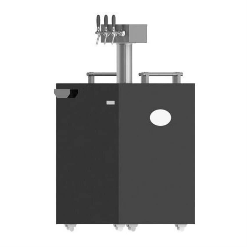 Krome Dispense Stainless Steel Ecoline-C Kegerator with 3 Tap