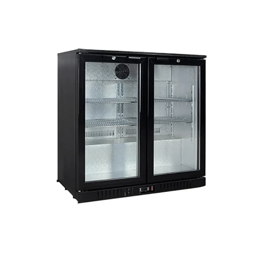 Western Stainless Steel 2 Door Back Bar Chiller (300 L)