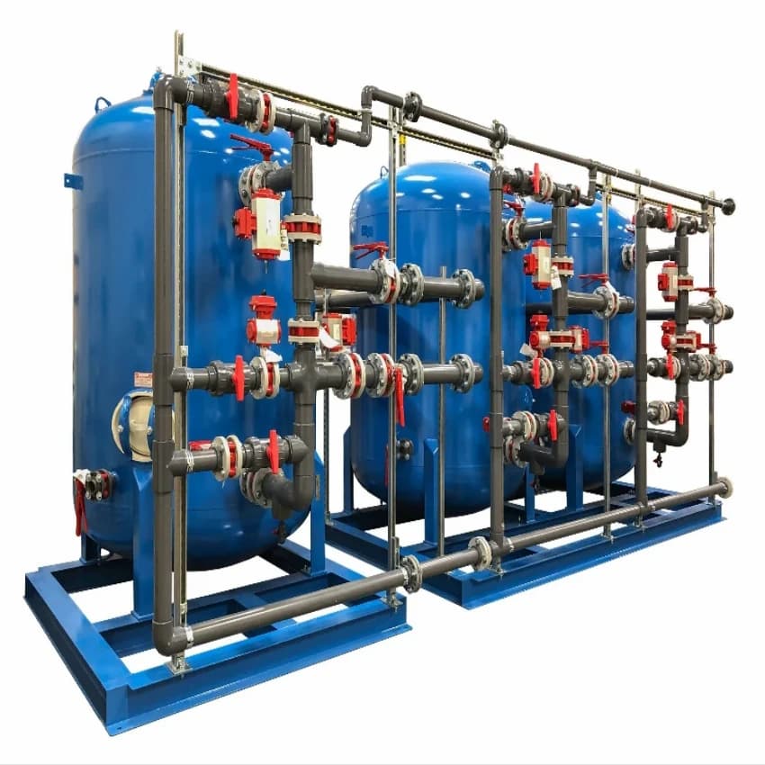 Automatic 100 LPH Industrial Water Softener
