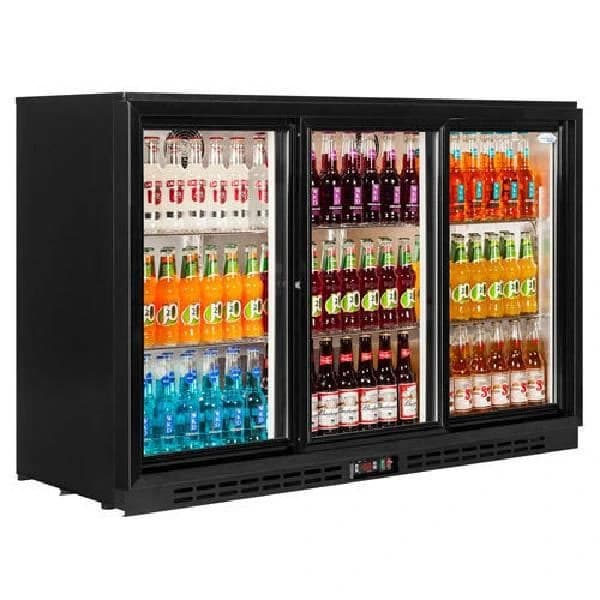 Steel Back Bar Refrigerator 3 Doors