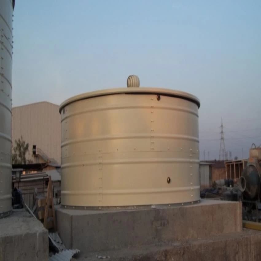 CREAM Metal Raw Water Tank, Capacity: 30000l - 5000000l, Capacity(Litre): 30000-5000000