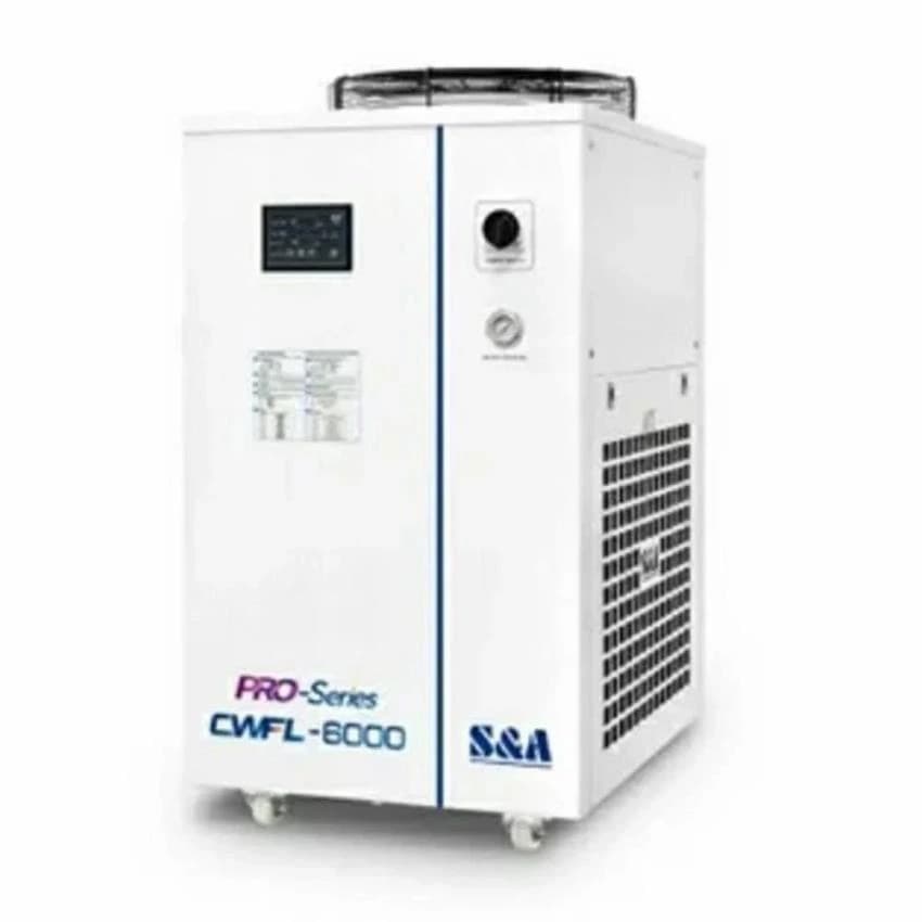S&A Mild Steel Water Chiller CWFL-6000EN Fiber Laser Machine, Overcurrent Protection