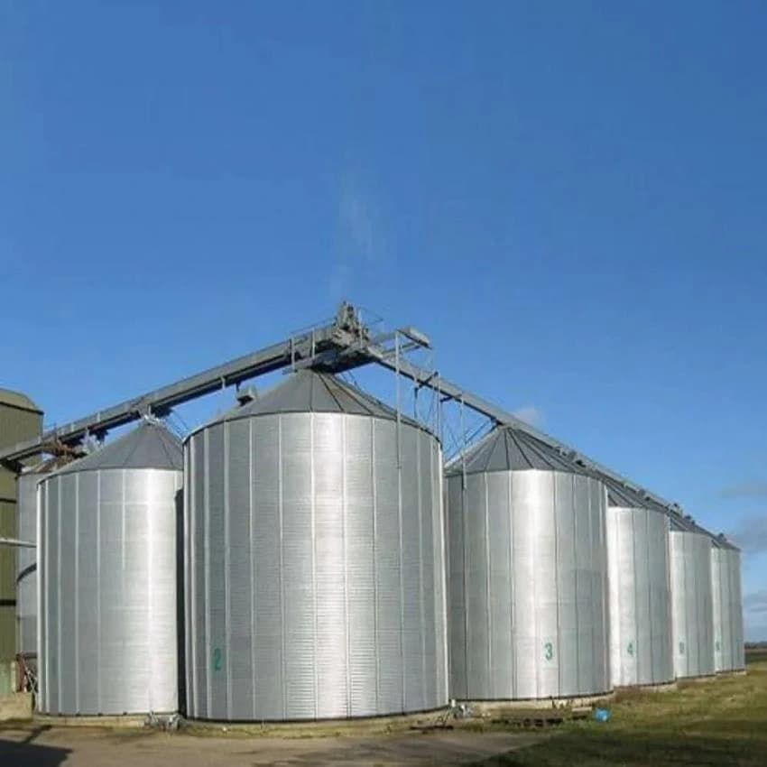 Zincalume Steel Grain Storage Silo, For Industrial, 23 Feet