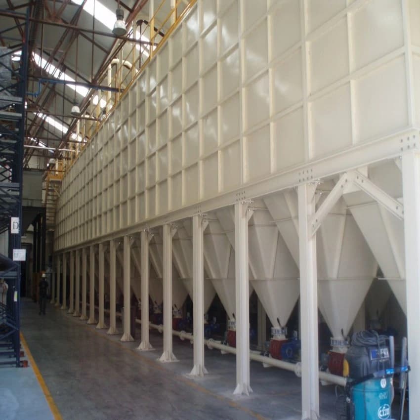 Rectangular Grain Storage Bunkers
