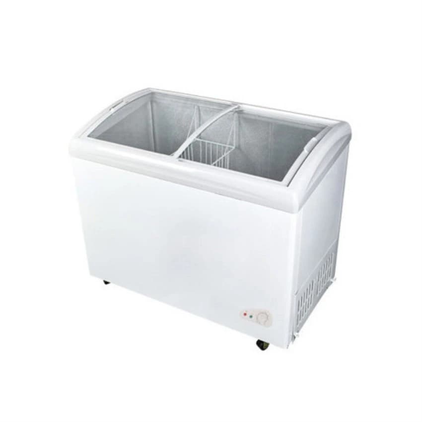 Curved Glass Freezer, Capacity: 430 L