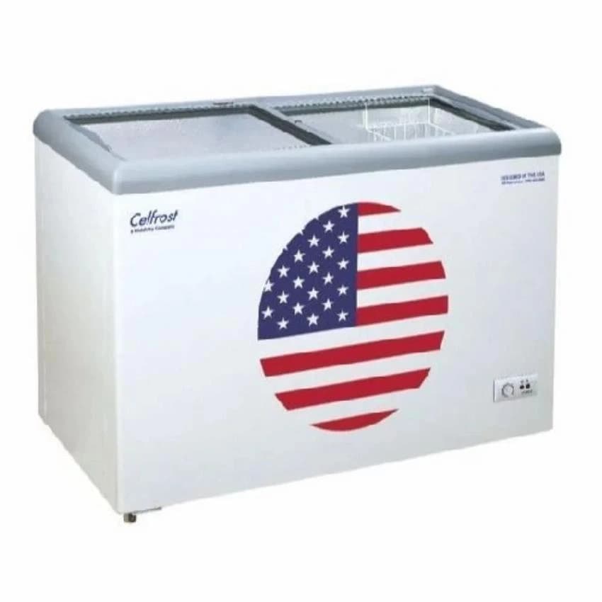 Sliding Lid Flat Glass Top Freezer Celfrost-ikg 311, Capacity: 100 L