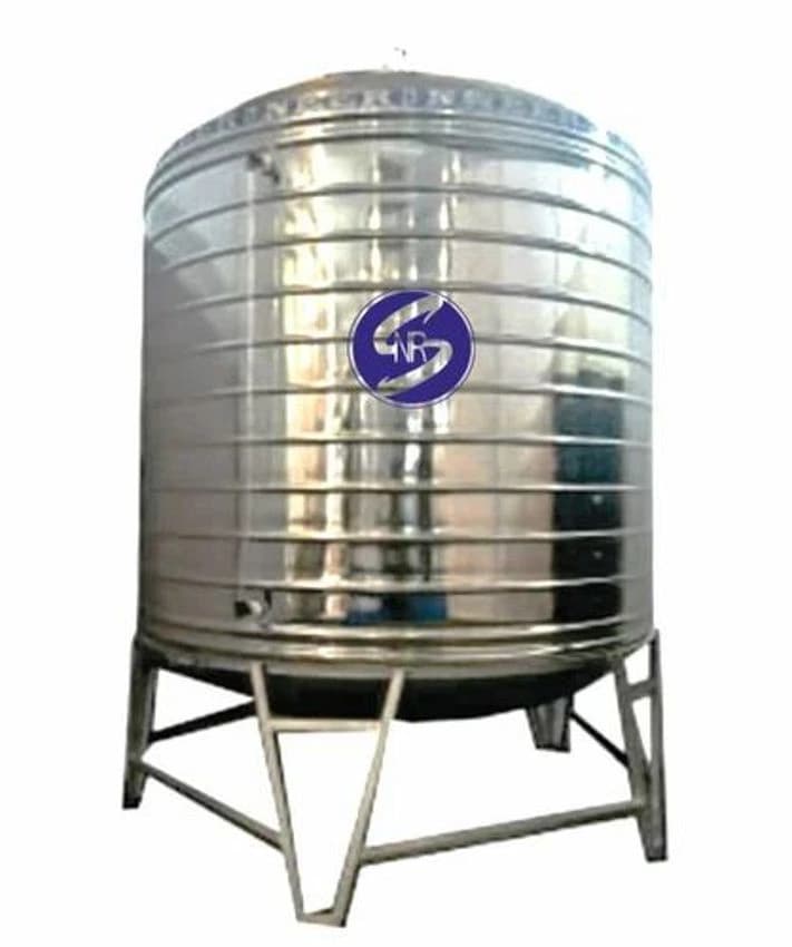 SS304 Round Vertical Stainless Steel Storage Tank