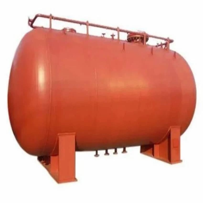 Silver Petroleum Storage Tank