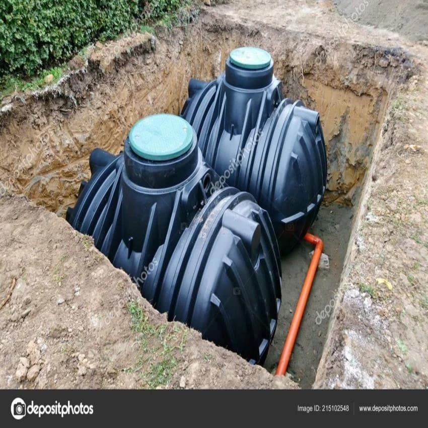 FRP Black Plastic Septic Tank