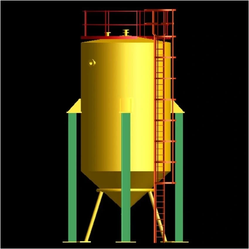SSE Silver Stainless Steel Diesel Storage Tank