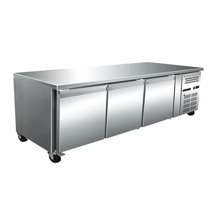 3 Door Undercounter Freezer with SS 304 inside but without table top