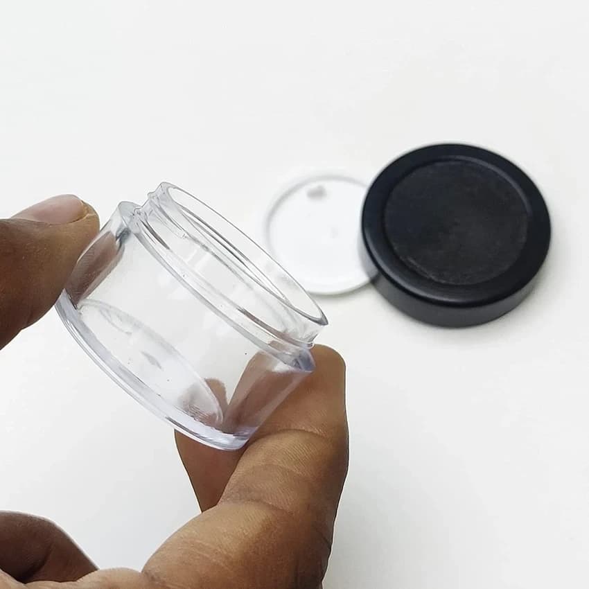 Worldites Transparent 15 Gram Acrylic Jar, For Packaging, Weight: 10 G