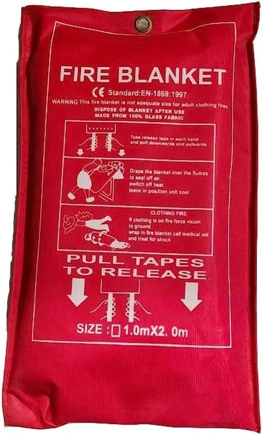Fiber Glass Fire Blanket, Size: 1m x 2m