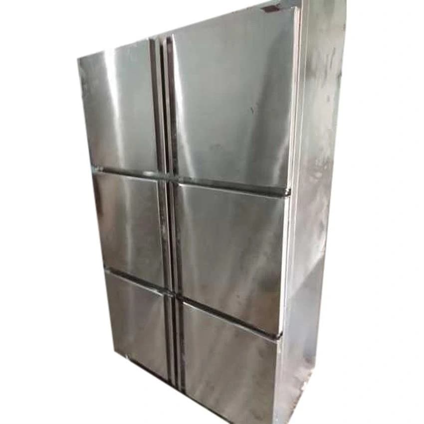 Stainless Steel 6 Door Vertical Refrigerator