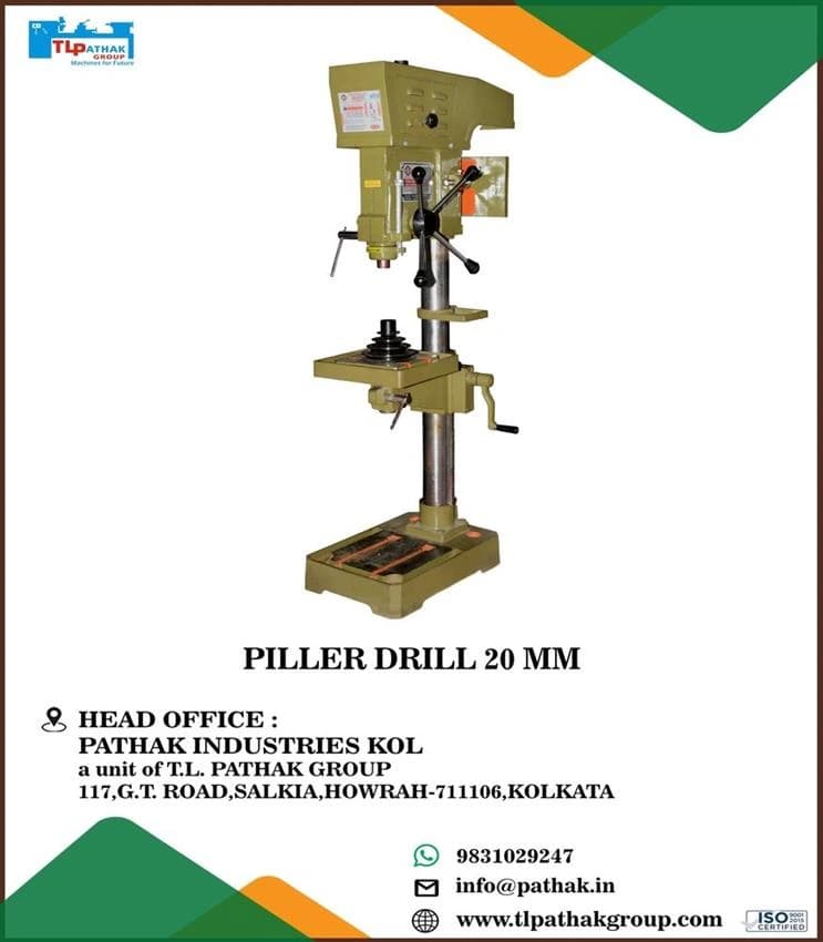 Pillar Drilling Machine 2O MM, For Industrial