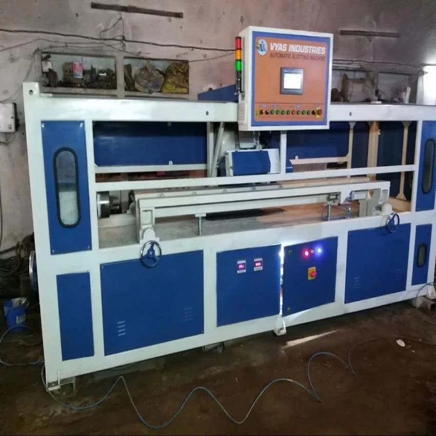 Size: 6 Inch Mild Steel PVC Pipe Slotting Machine ., Automation Grade: Automatic
