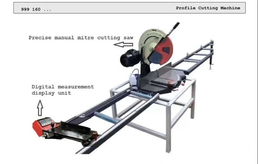 14 inch Aluminium Profile Cutting machine with stand, Automation Level: Manual